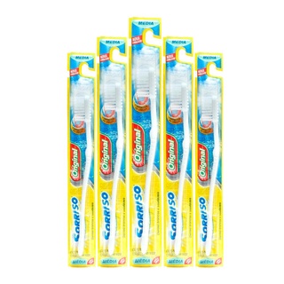 Kit 5 Escova Dental Sorriso Original Média