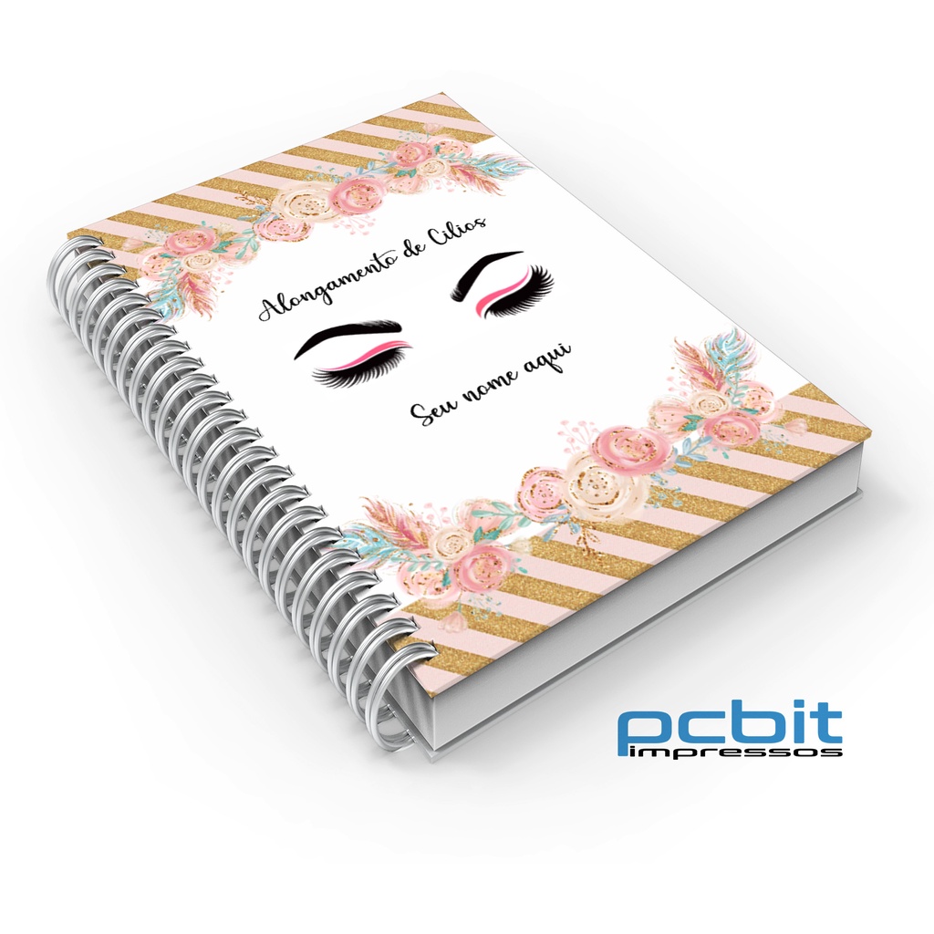 Agenda Cílios Designer 2024 Personalizada