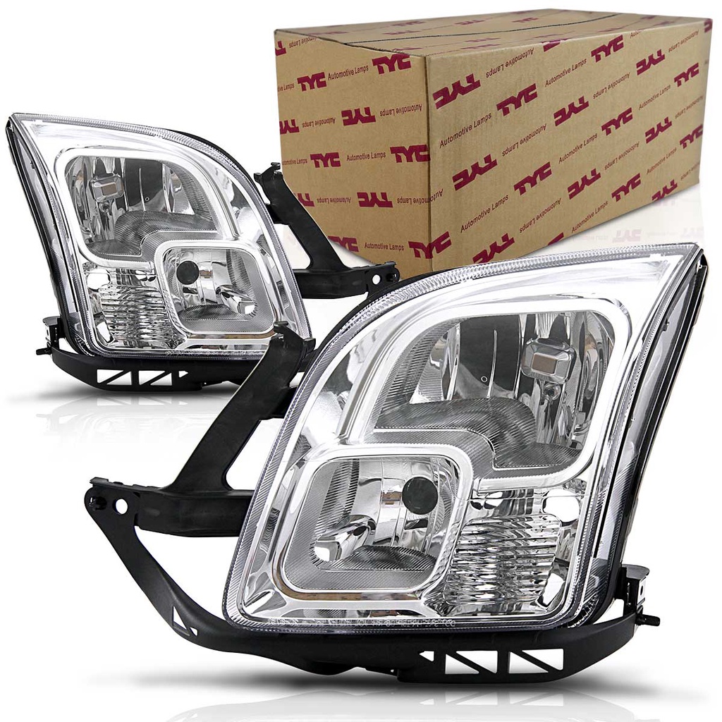 Farol Fusion 2006 2007 2008 2009 Foco Duplo Cromado em Oferta na Shopee