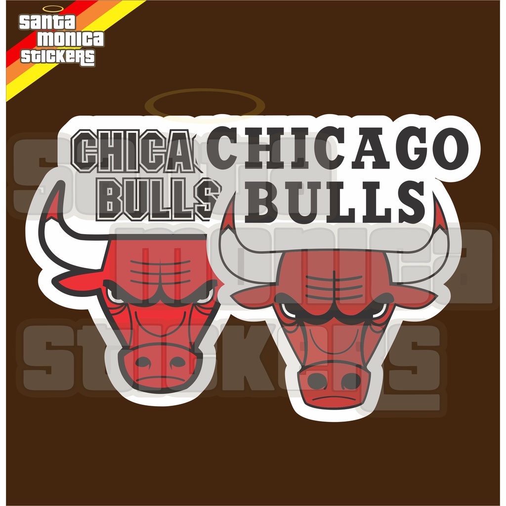 Adesivos Escudo Emblema Times De Basquete Chicago Bulls Shopee Brasil