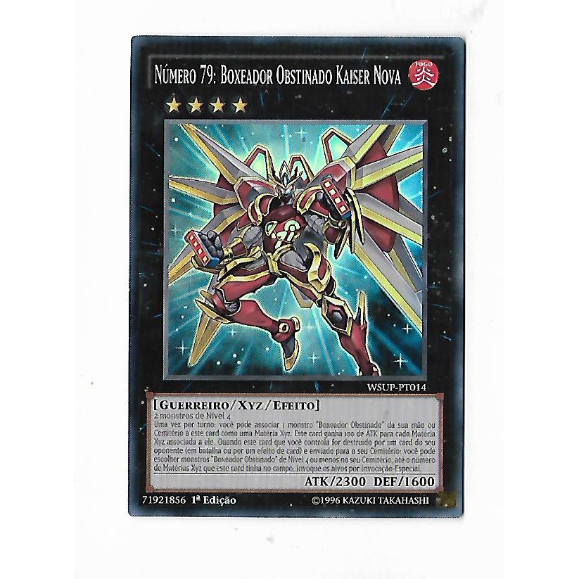 Yu-Gi-Oh Número 79: Boxeador Obstinado Kaiser Nova - Super Raro