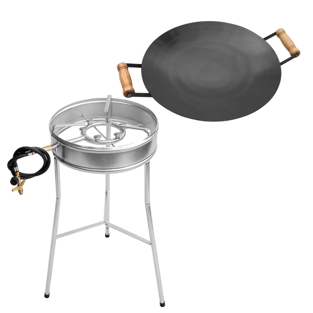 Kit Fogareiro Com Tripé, borda 6 caulins E Disco De Arado 38cm
