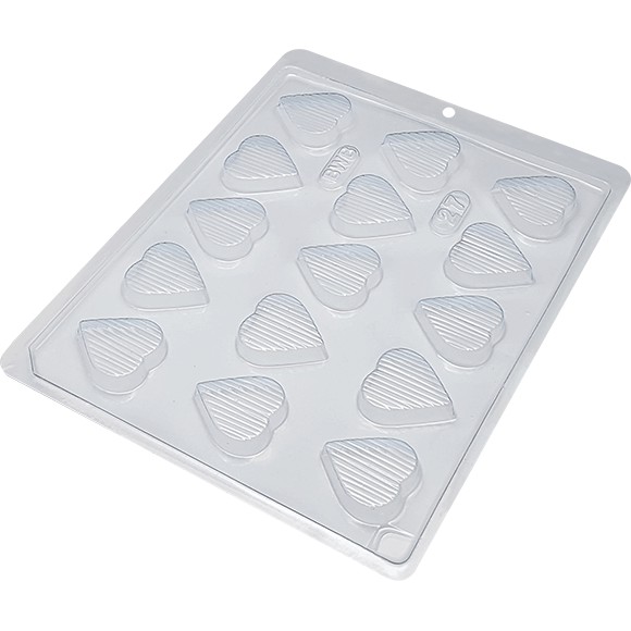 Forma Simples Coração Riscado 27 -(H3) em Acetato BWB Para Bombom e Doces de Chocolate e Confeitaria - Home & Living