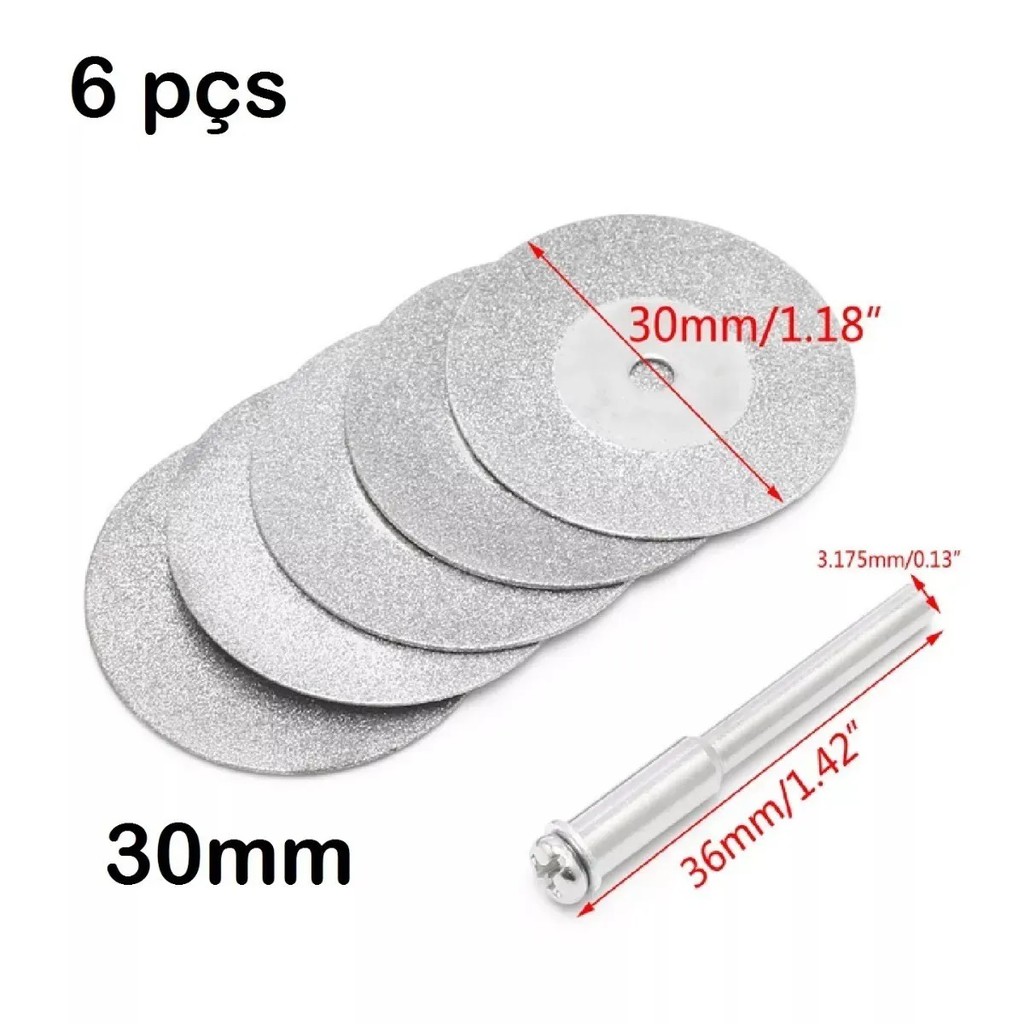 Kit Disco Corte Diamantado 30mm Dremel Micro Retifica G03 | Shopee Brasil