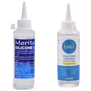 Cola Silicone Liquido 30ml, 60ml ou 100ml Multiuso, cola fria para artesanato em Oferta na Shopee