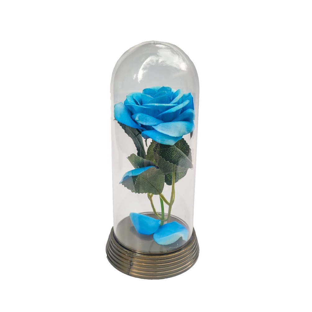 Linda Redoma com Rosa Azul, inspirada na A Rosa Encantada do filme a A Bela e A Fera e do O Pequeno Príncipe