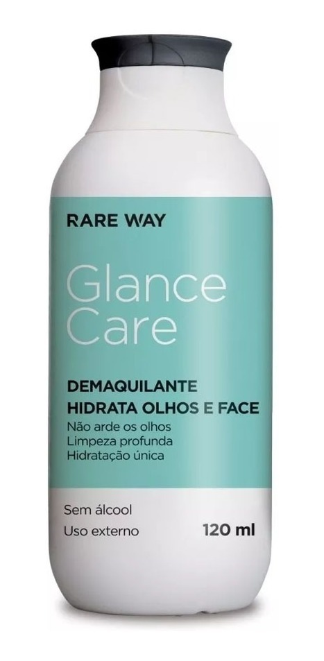 Demaquilante Hidratante Face E Olhos 120ml Glance Rare Way