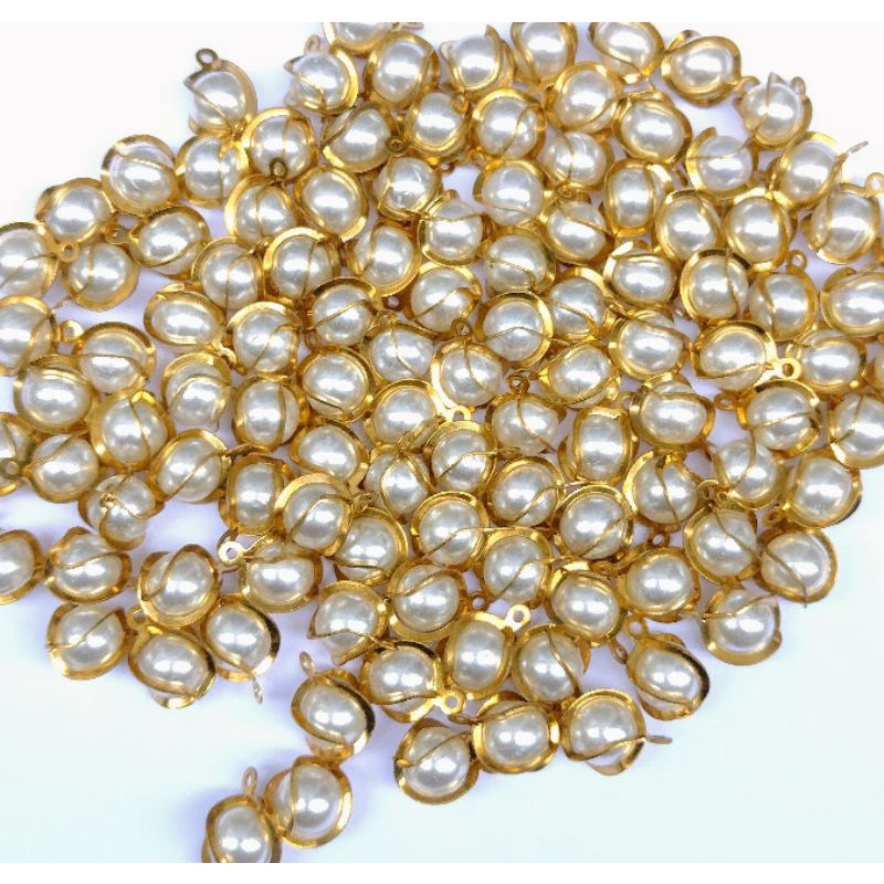 pingente perola para Bijuteria - artesanato - 8mm em latão 50 peças