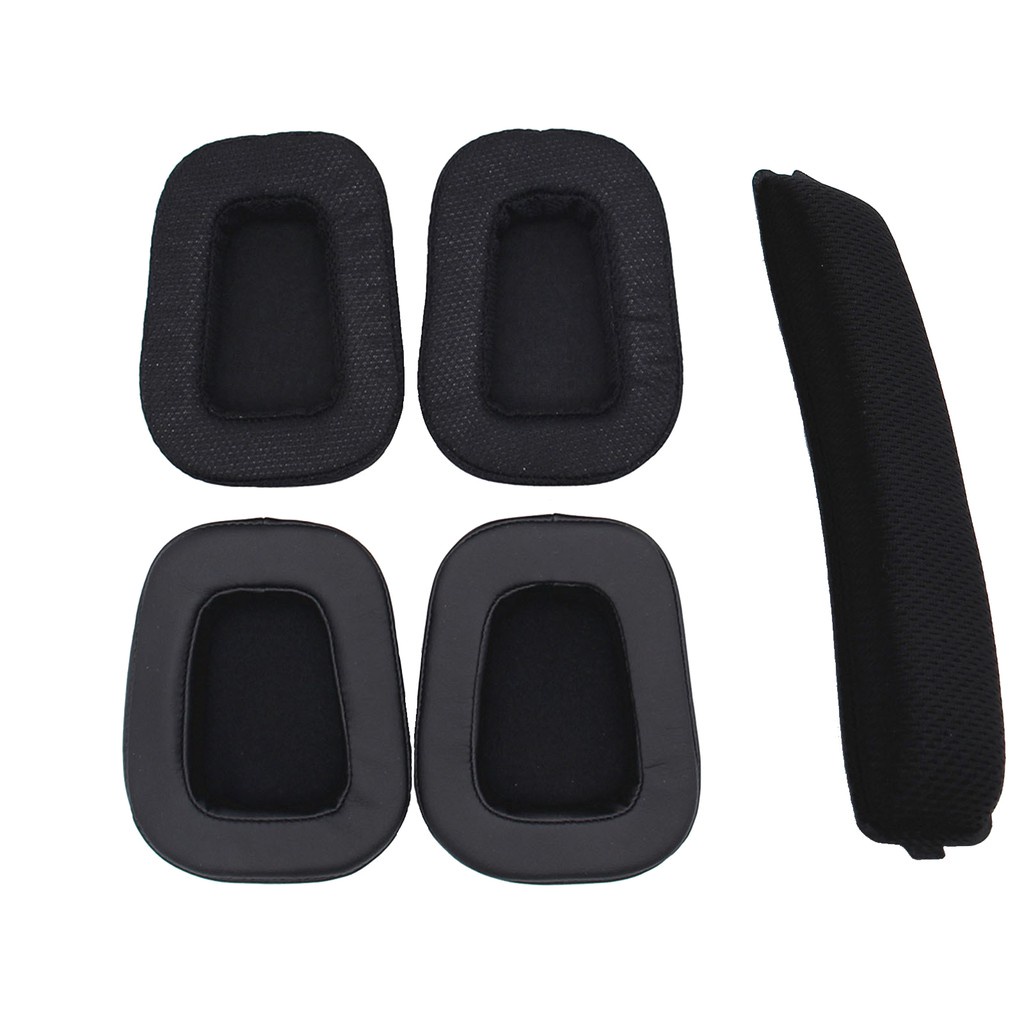 1 Par Logitech G933 G633 Fone De Ouvido Earpads Substituição HeadBand Almofada Esponja Do Earmuffs Peças De Reparo Acessórios