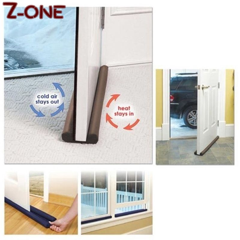 Hot New Brown Twin Door Draft Dodger Guard Brown Stopper Saving