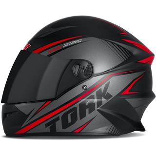 Capacete Fechado Pro Tork R8 Air Fosco Viseira Fume Vermelho Tamanhos 56 58 60