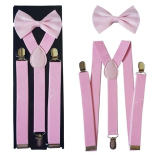 Suspender Rosa Suspensórios Bebe Adulto