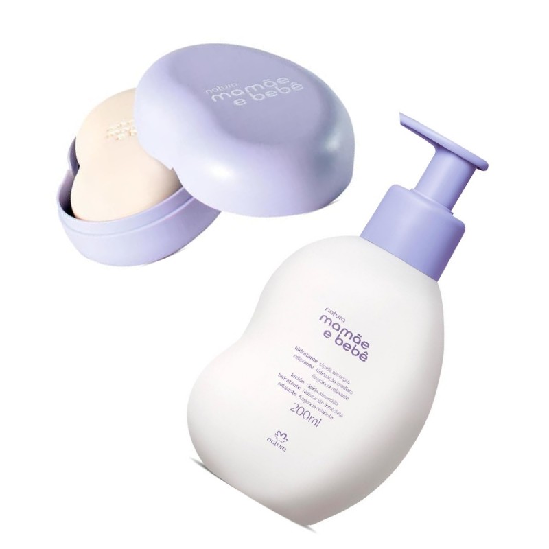 Combo Relaxante Mamae E Bebe Natura Hidratante E Sabonete Barra Com Saboneteira Shopee Brasil