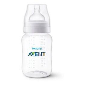 Mamadeira Classic 260ml 1m Melhor Anticólica Cristal Philips Avent