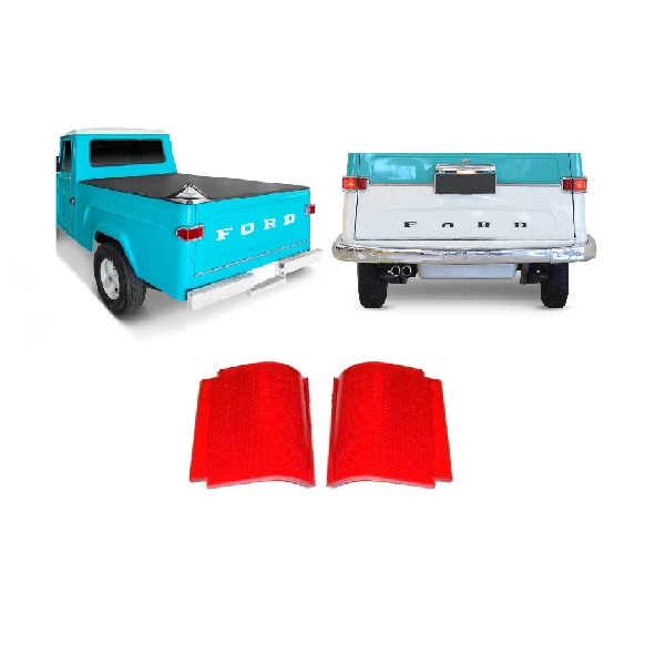 Lente Traseira Rural Pick-up F-75 Reta 1960 Ate 1975