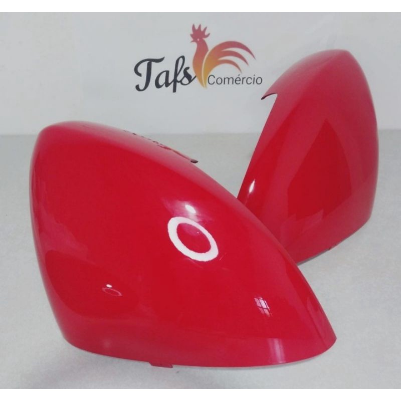 Par de Capas Do Retrovisor Fiat Argo Fiat Cronos Original Vermelho Alpine