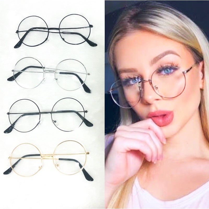 Harry Potter Armação De óculos Redondos Da Moda Clássica Femininos Retrô Masculino Metal De Luxo Barato óculos
