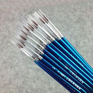 20 Pcs/Set Fine Hand Painted Thin Hook Line Caneta Linha Gancho Fino Azul Suprimentos De Arte Desenho Pincel De Nylon Para Pintura