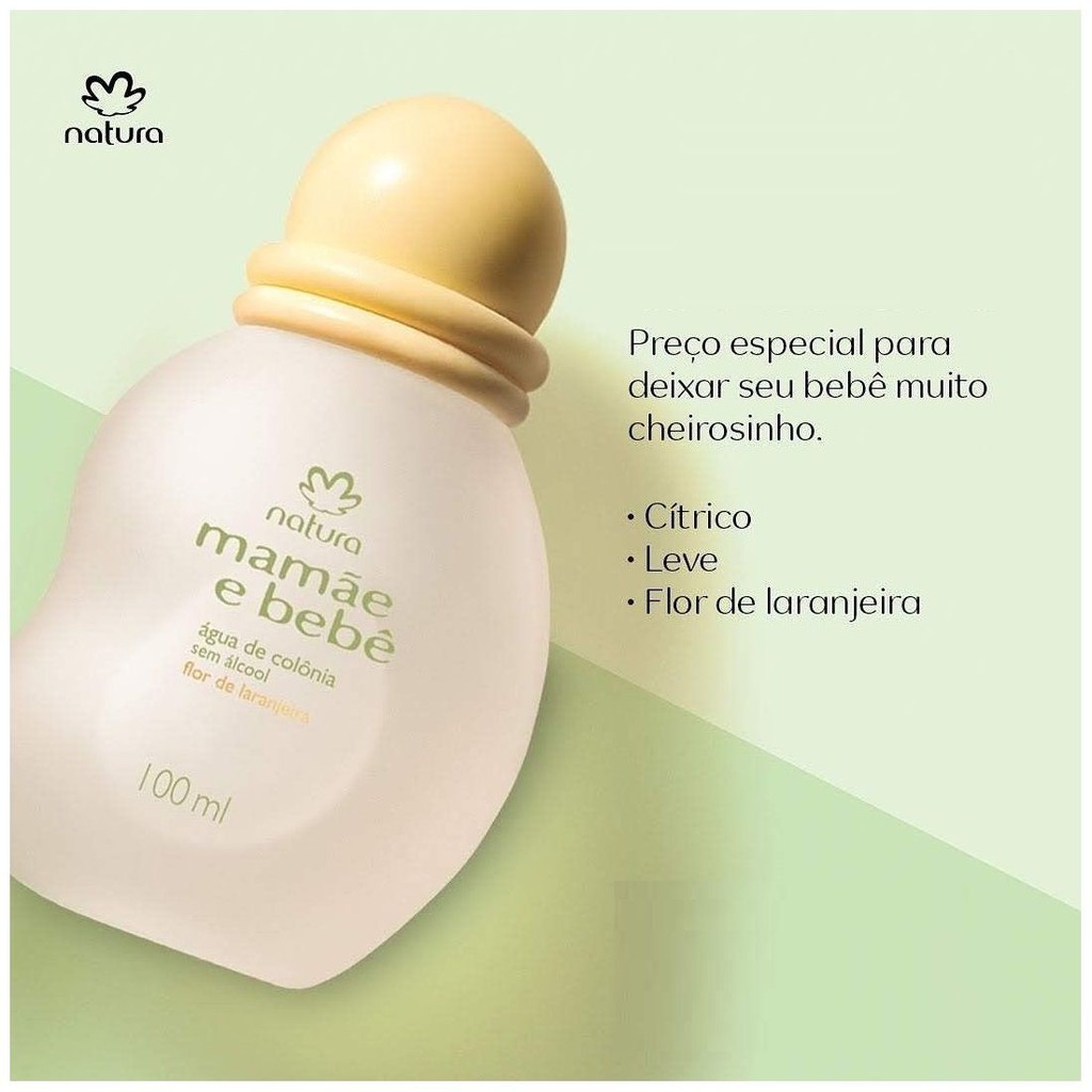 Colonia Natura Mamae Bebe Flor De Laranjeira 100 Ml Shopee Brasil