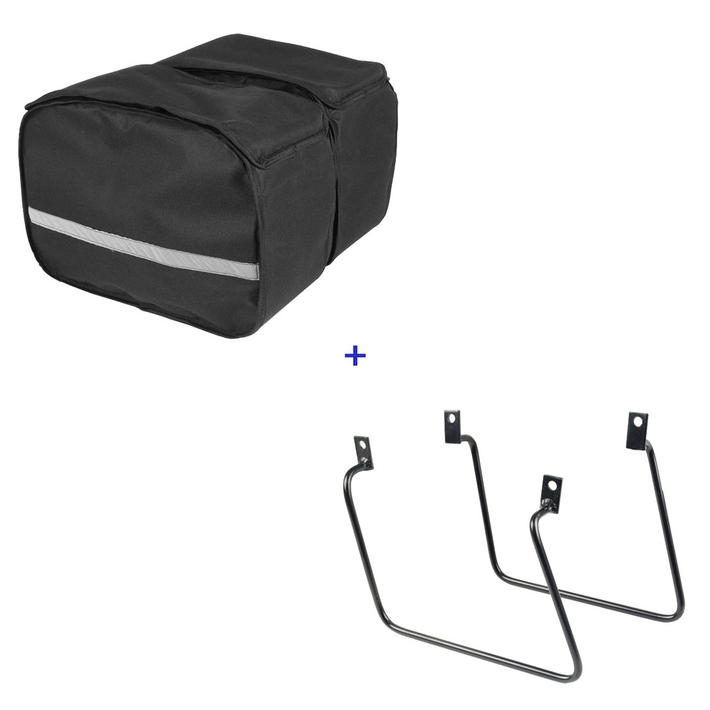 Kit Viagem Mirage 650 Afastador + Alforge Lateral 28 Litros Nylon