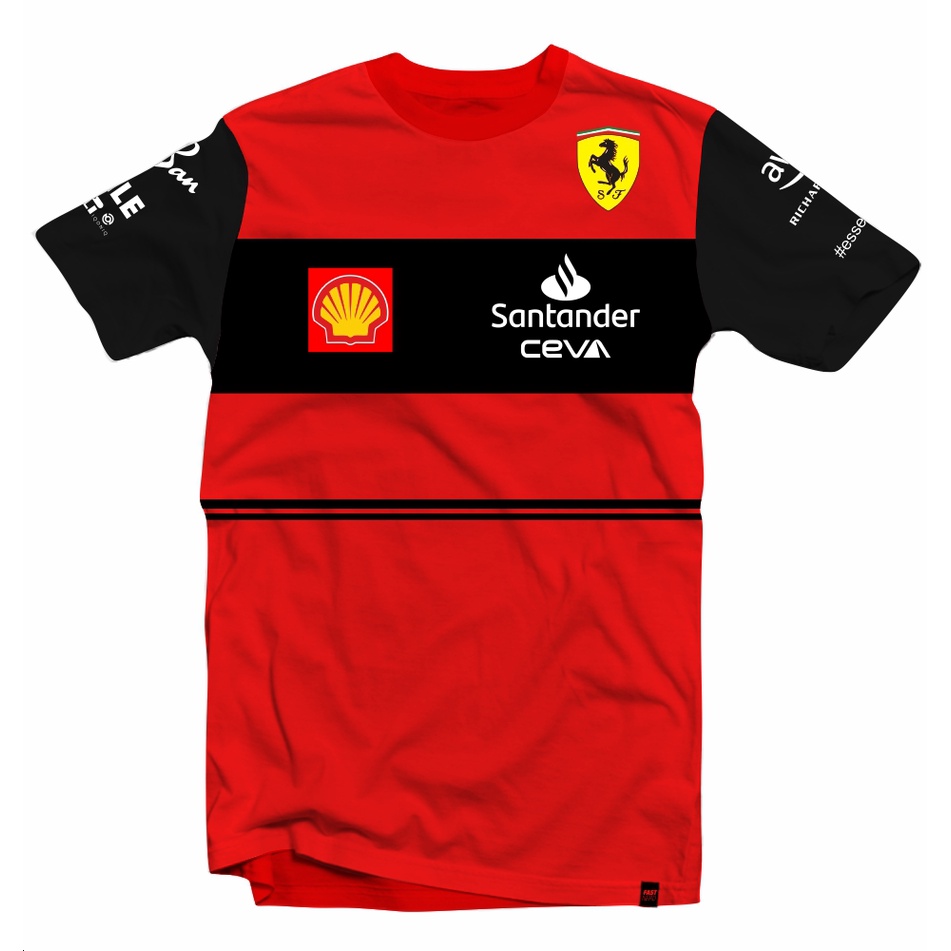 Camiseta/Camisa F1 Ferrari 2022 Scuderia