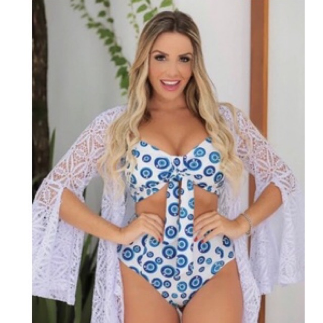 Biquíni hot pants cintura alta com bojo estampa olho grego  feminino  estampado.