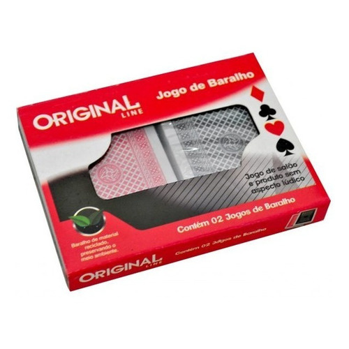 Kit 2 Baralhos Para Truco Buraco Canastra - Original Line | Shopee Brasil