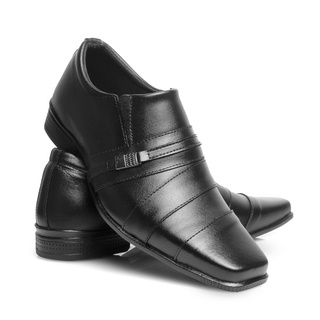 Sapato Masculino Social Em Couro ecológico Fechamento Fivela