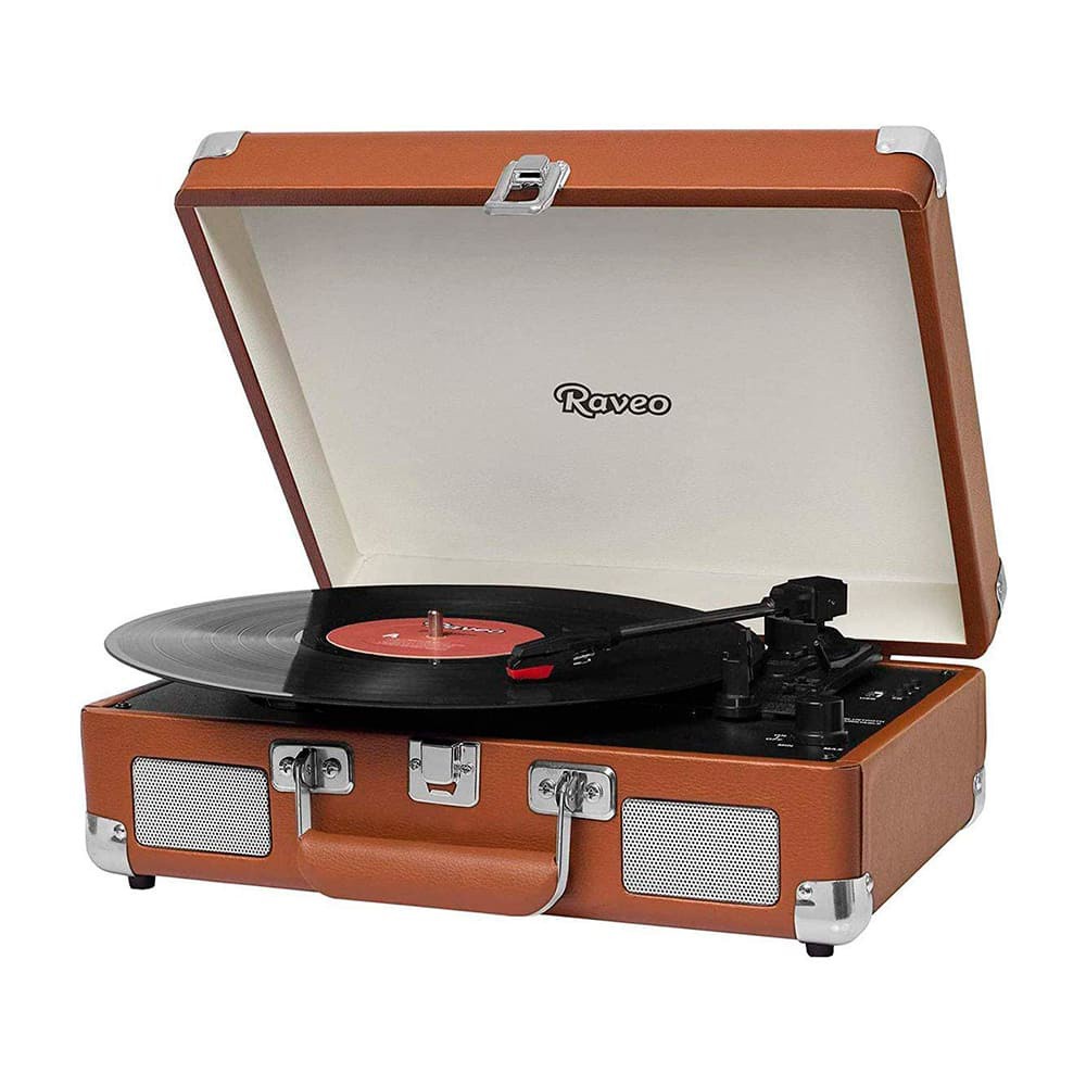 Vitrola Toca Discos Vinil Portátil Bluetooth Raveo Sonetto Chrome- 10W ...
