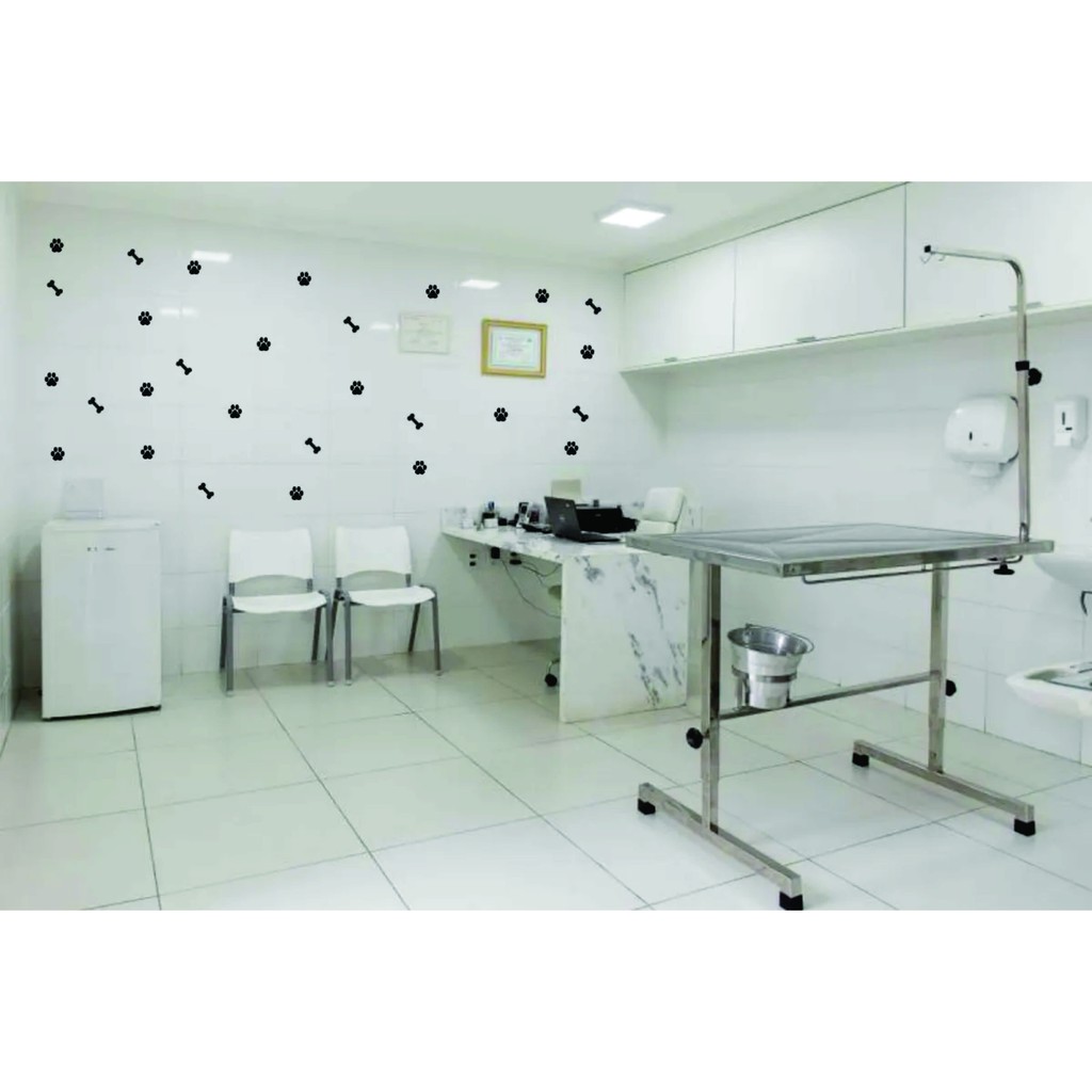 Adesivo Decorativo Cachorro Dog Pet Patas Patinha Ossinhos