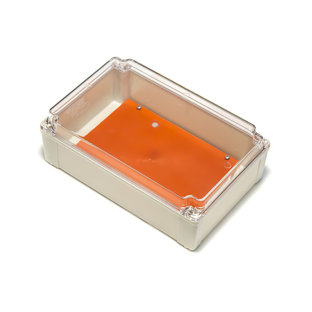 Caixa Plástica Montagem Elétrica Pvc Tampa Transparente 280mmx180mmx90mm