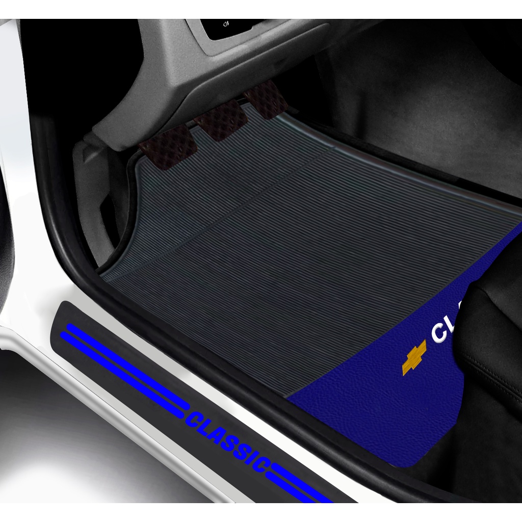 Kit Tapete E Soleira De Porta GM  Classic Universal Carro personalizado em Oferta na Shopee