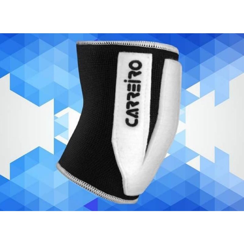 Cotoveleira com Feltro Acolchoada Carreiro Preto/Branco Esportivo