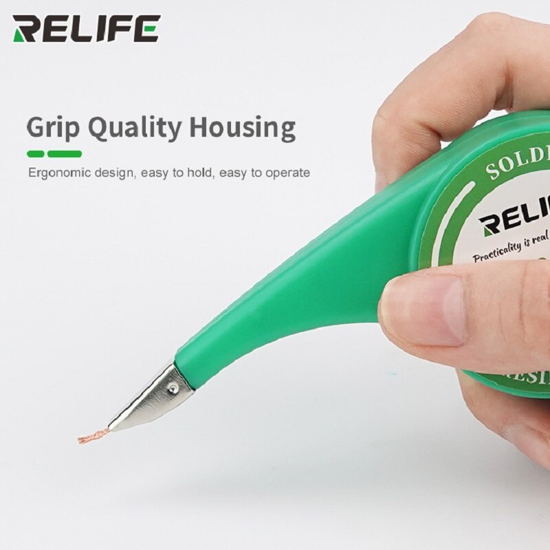 Relife Rl-1520 Rl-3520 Bico Anti-Queimadura De Solda Wick Desolder Precisão Fio Removedor De Faixa De Estanho Pcb 1.5-3.5mm Largura em Oferta na Shopee