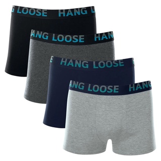 Kit com 4 Cuecas Boxer Cotton Hang Loose