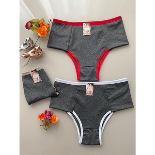 kit 5 calcinha calça alta compressão cinta mescla langerie calcinhas conforto lingerie C17 novo