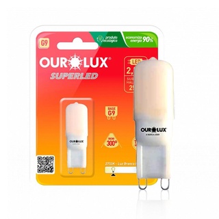 Lampada Led Bipino G9 2,5w Fosca 127v 2700K Luz Amarela