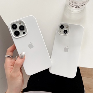 Branco Para iPhone 17/16/15/13/14/12/11/Pro max/Air/XS XR/7/8/Plus/SE/Mini/Capa De Telefone De silicone Líquido em Oferta na Shopee