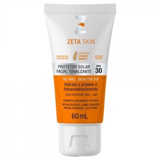 Protetor Solar Zeta Skin Facial Fps 30 Color Adapt 60ml oil free