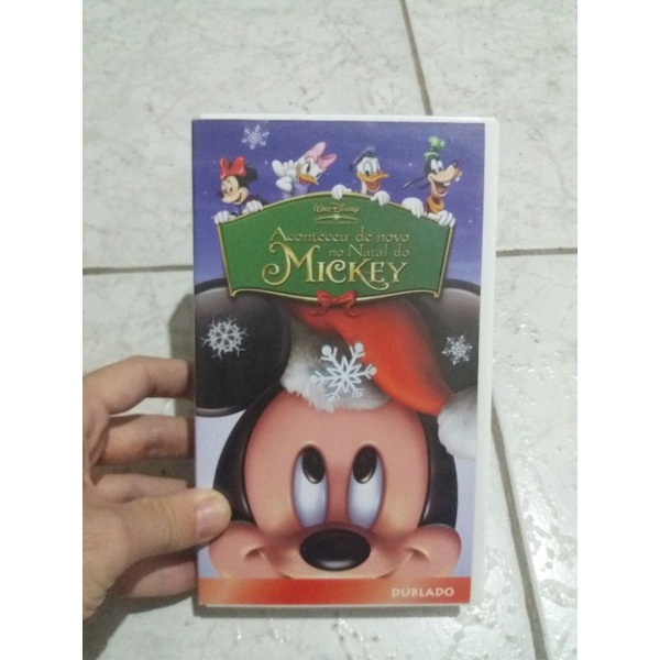 VHS Aconteceu de novo no Natal do Mickey ( dublado) | Shopee Brasil