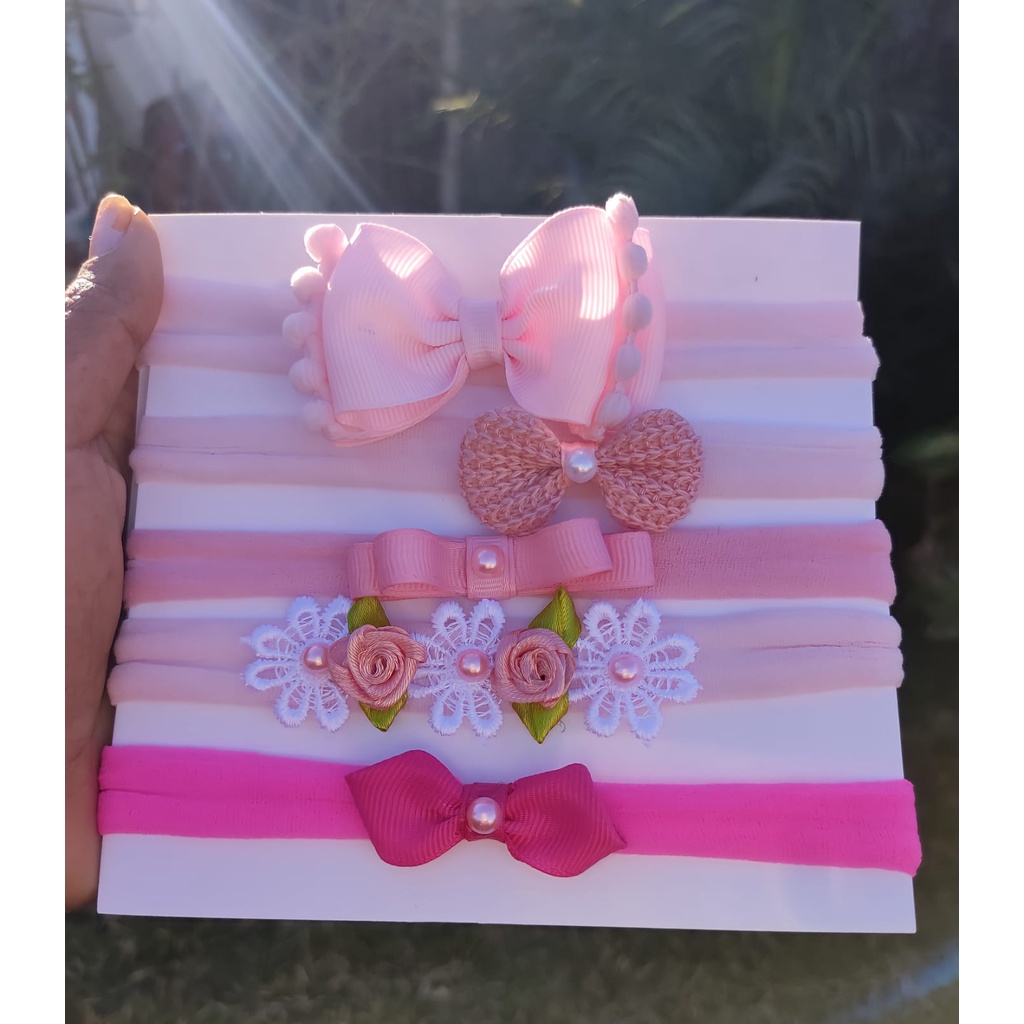 PROMOÇÃO Kit Laços de Cabelo Infantil Faixa Bebe Acessório infantl Lacinho para BebÊ