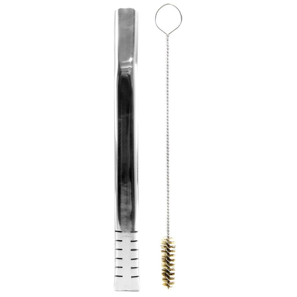 Bomba De Terere 19cm Aço Inox Lisa Prata Filete em Oferta na Shopee