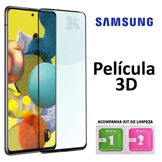 Película Samsung Galaxy 3D FULL A01 A02, A10s, A10, A11, A12, A51, A20, A20s, A21s, A31, A50s, A30s, A31, A30, A21, A21s, A70, A71, A01 Core, S20, S21 - Cobre a Tela Vários Modelos, Envio imediato Pronta Entrega