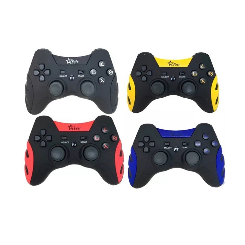 Controle Joystick USB para Computador PC Gamer PS2 e PS3 Dualshock - Feir -  Controle para PC - Magazine Luiza