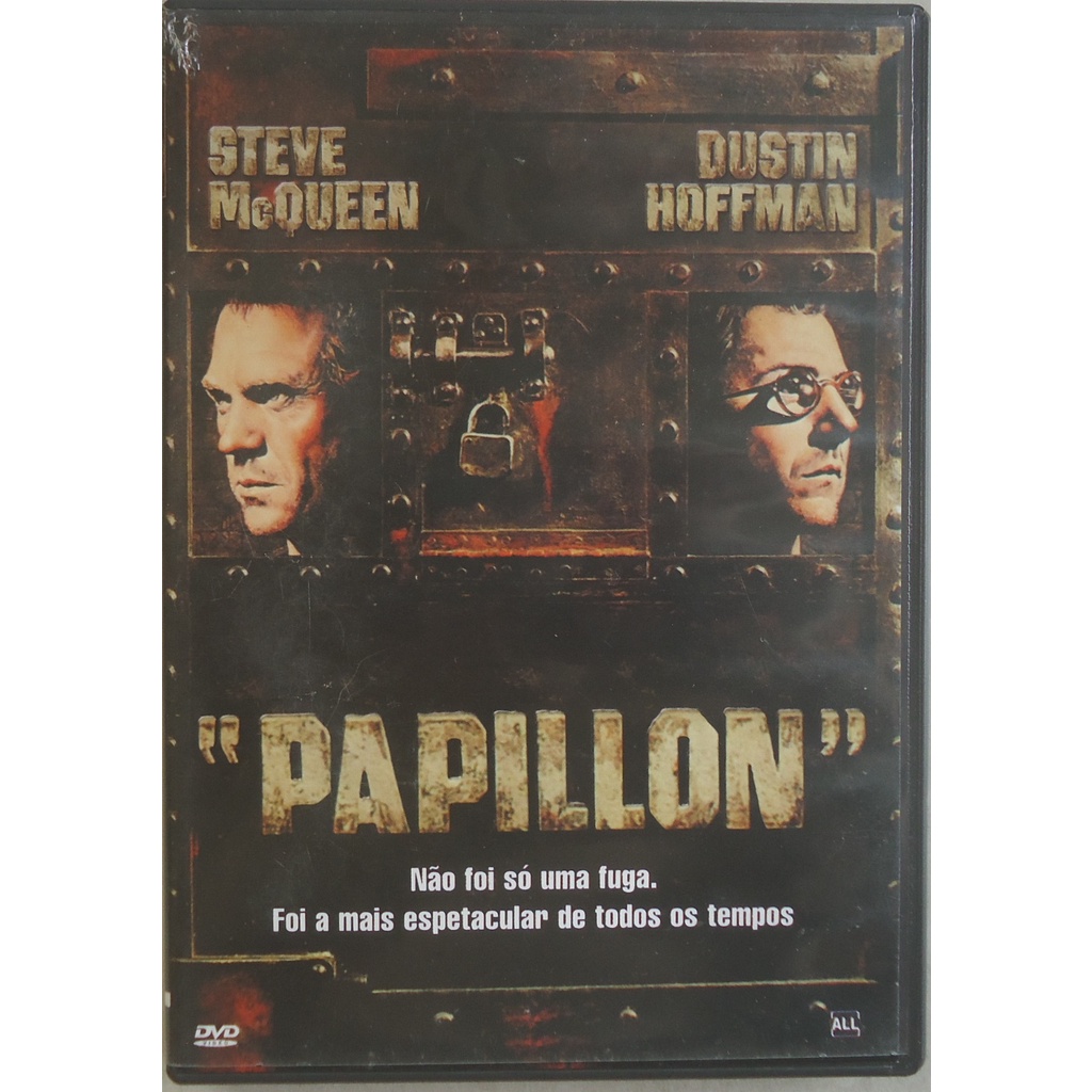 Dvd Papillon, Steve Mcqueen, Dustin Hoffman, Original, Seminovo