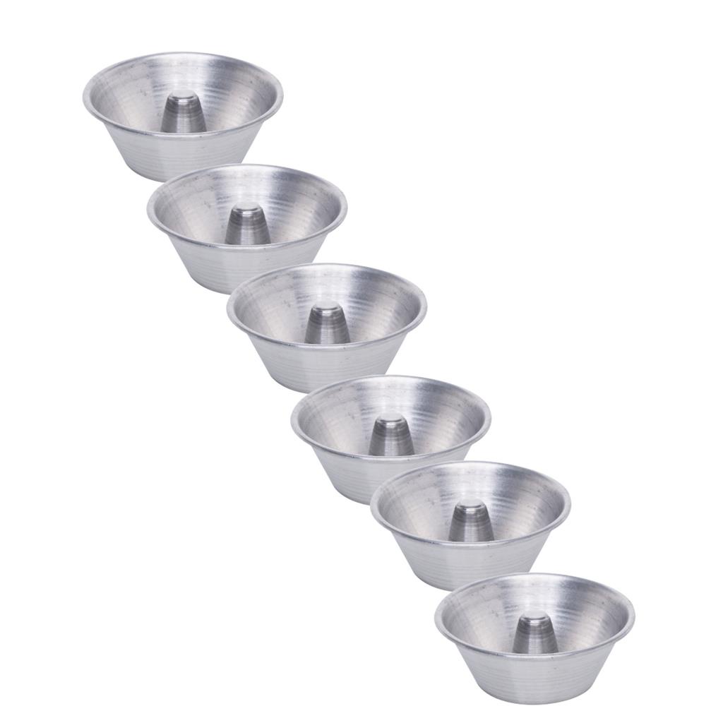 Jogo 6 Formas Tamanho N 7 De Mini Pudim- Capacidade 50 Ml em Oferta na Shopee