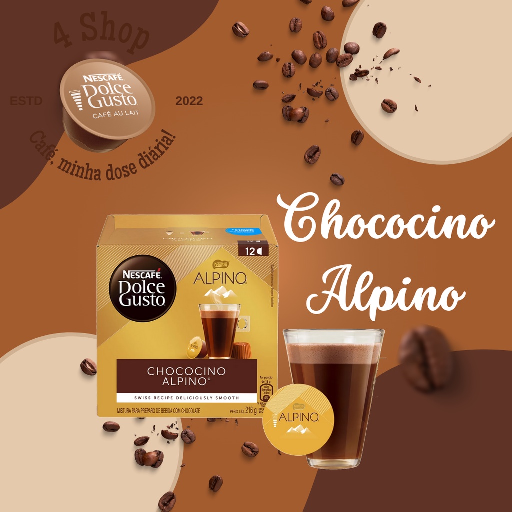 Chococino Alpino Dolce Gusto 216g Shopee Brasil