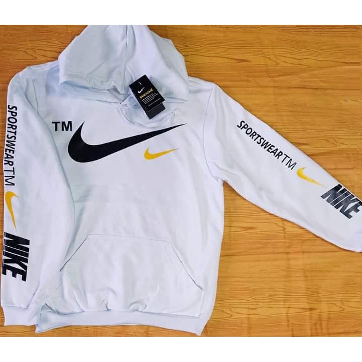 Moletom nike branco store masculino