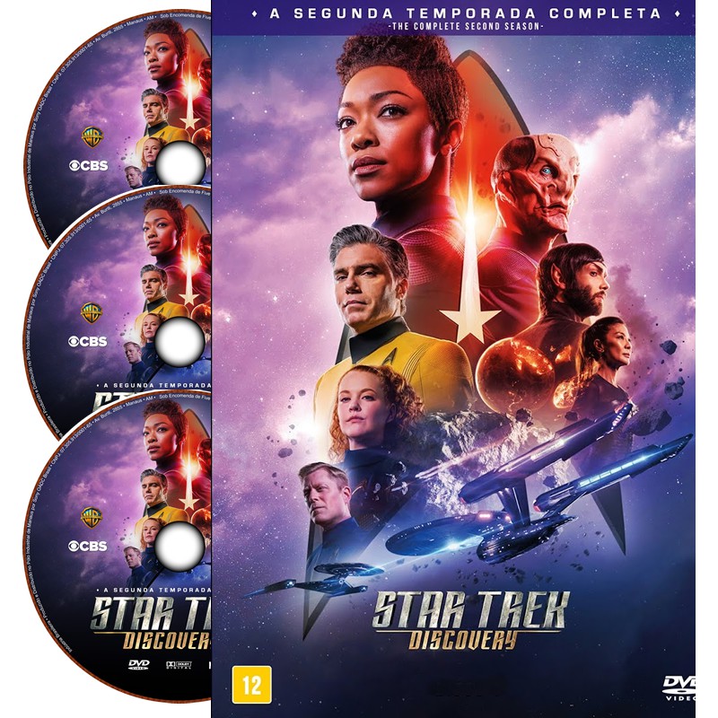DVD - Star Trek: Discovey - Segunda  Temporada Box seriados ficção