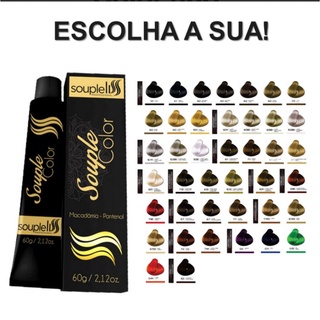 Souple Color Coloração Tintura Para Cabelo Souple Liss 60g